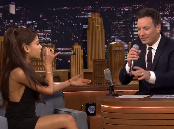 Ariana Grande, Jimmy Fallon Ariana Grande, Jimmy Fallon